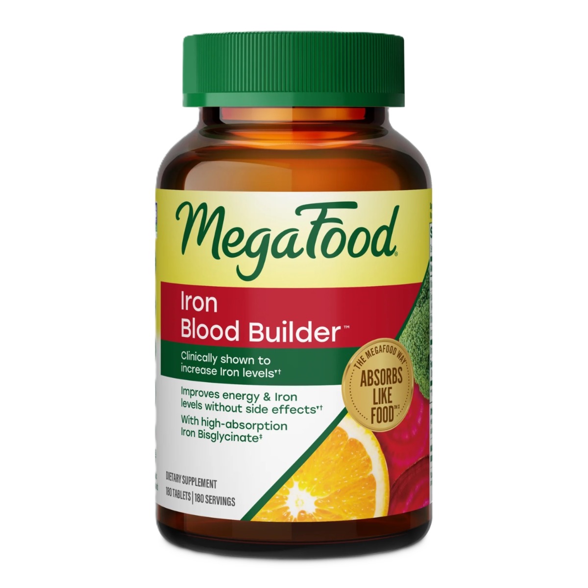 MegaFood Blood Builder – Suplemento de hierro 180 comp