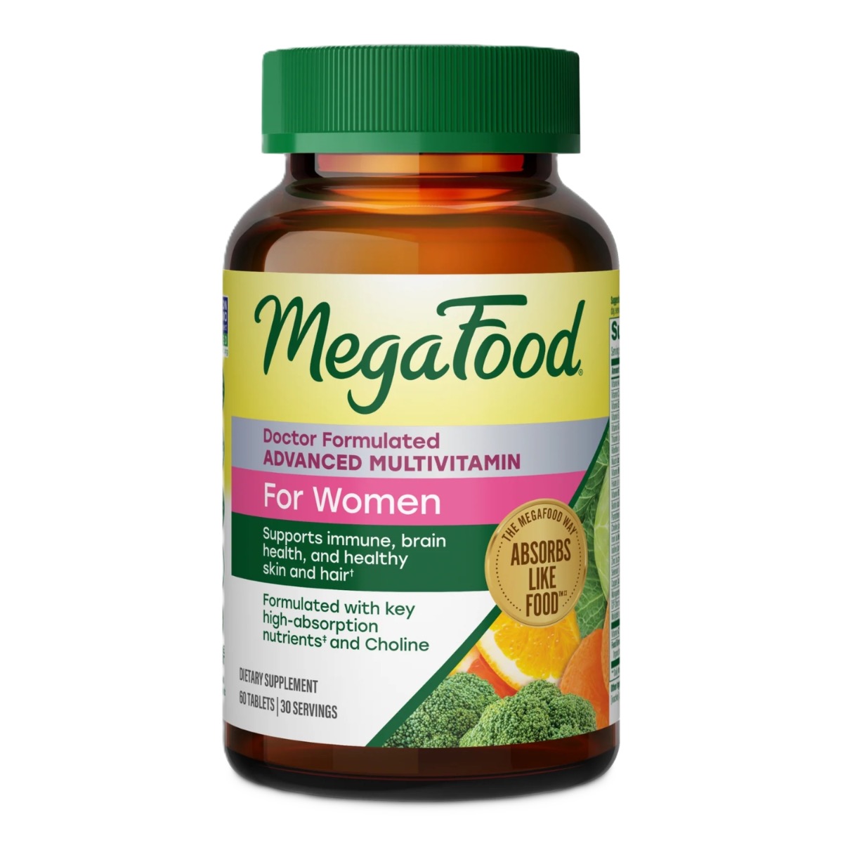 MegaFood Women's Advanced Multivitamina para mujeres 60 comp