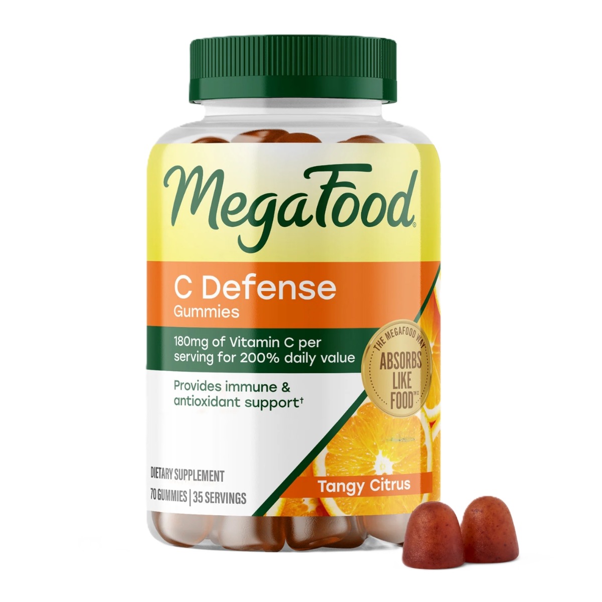 MegaFood Gummy C Defense – Gomitas (cítricos) 70 gummies