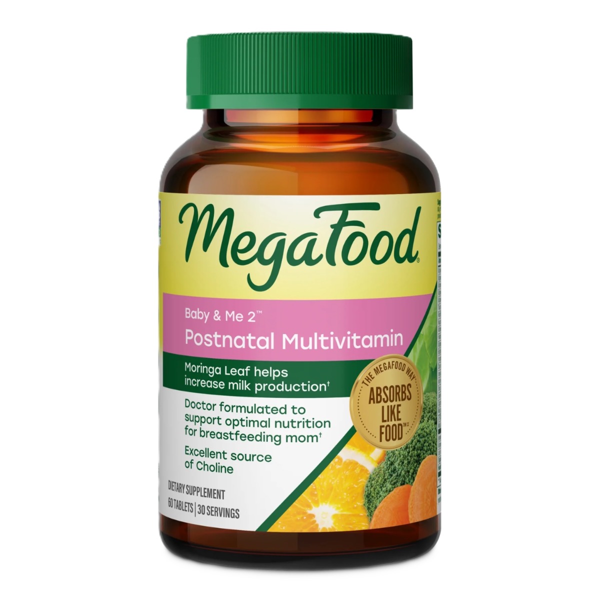 MegaFood Baby & Me 2 Postnatal Multivitamina 60 comp