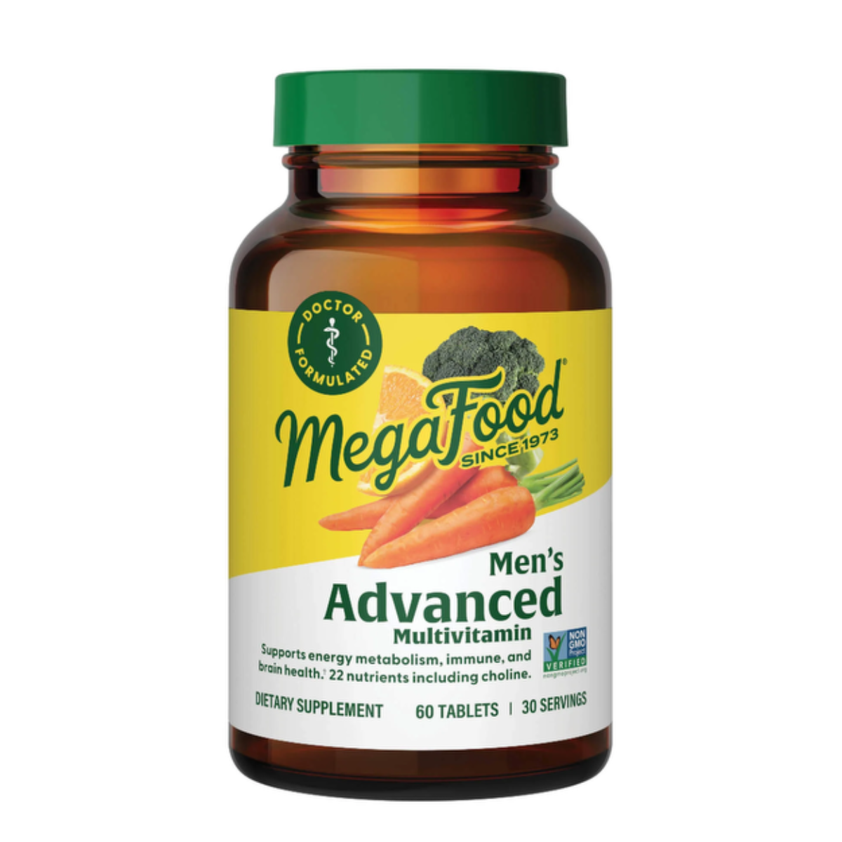 MegaFood Men's Advanced Multivitamin para hombres 60 comp